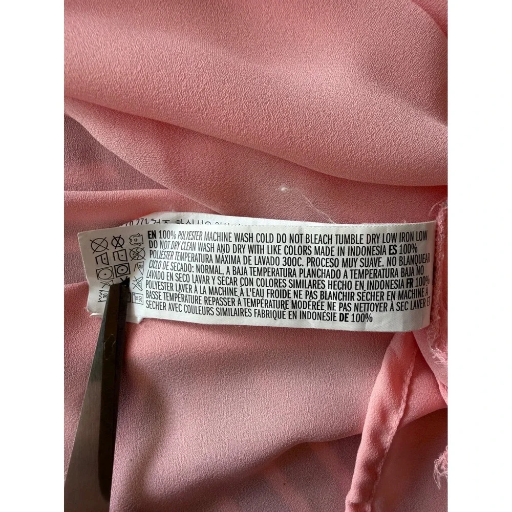 Forever 21 Pink Sleeveless Scoop Neck Tank Top Blouse Small - Picture 6 of 6